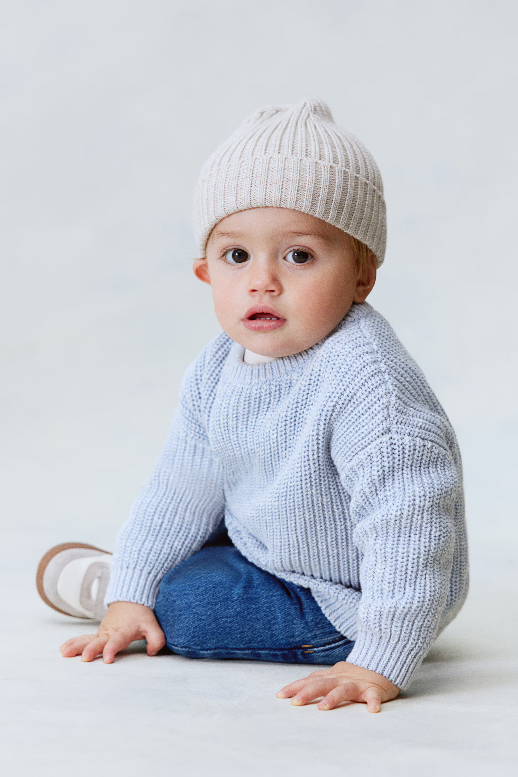 Patent-Knit Cotton Sweater | H&M (US + CA)