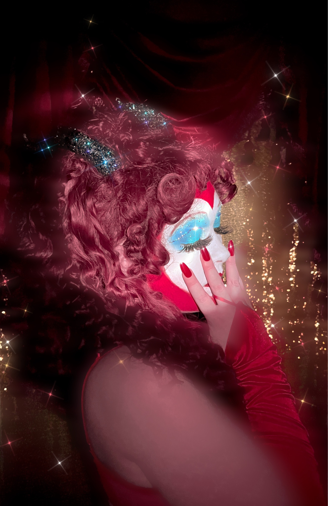 When I was envisioning this shoot, I knew I wanted it to be quite hazy and dreamy, a bit like a fever dream. I knew I wouldn’t be able to recreate the heart that’s in the end of the video, so I wanted a concept that would call back to the vibes with a spotlight! We did that with a toilet paper tube taped to my phone’s camera on my tripod lol 

#chappellroan #mykinkiskarma #drag 

#LTKStyleTip #LTKSeasonal #LTKHalloween