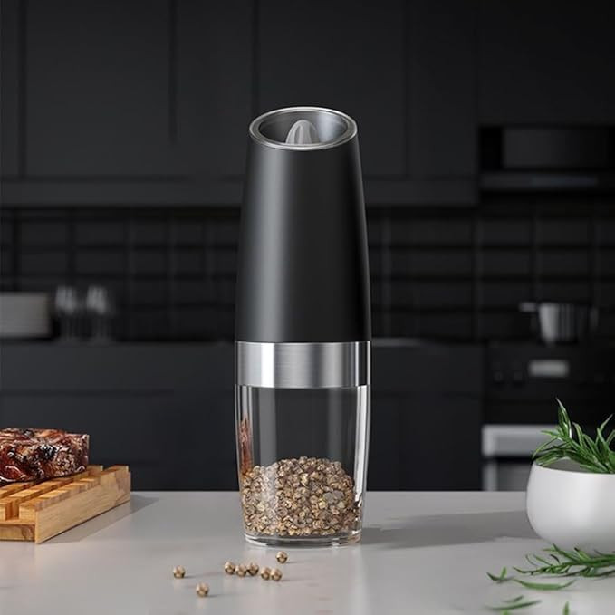 Pepper Shakers, Adjustable Coarseness, Automatic Pepper Mill Shakersfor Kitchen Cooking, BBQ, Bar... | Amazon (US)