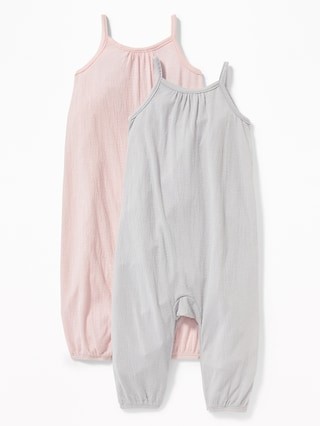 Crinkle-Jersey Sleeveless One-Piece 2-Pack for Baby | Old Navy US