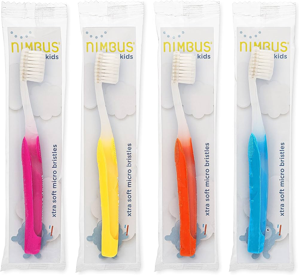 NIMBUS NIMBY Kid's Extra Soft Toothbrushes for Sensitive Teeth and Receding Gums, Periodontist De... | Amazon (US)