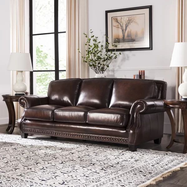 Shae 86" Leather Match Sofa | Wayfair Professional