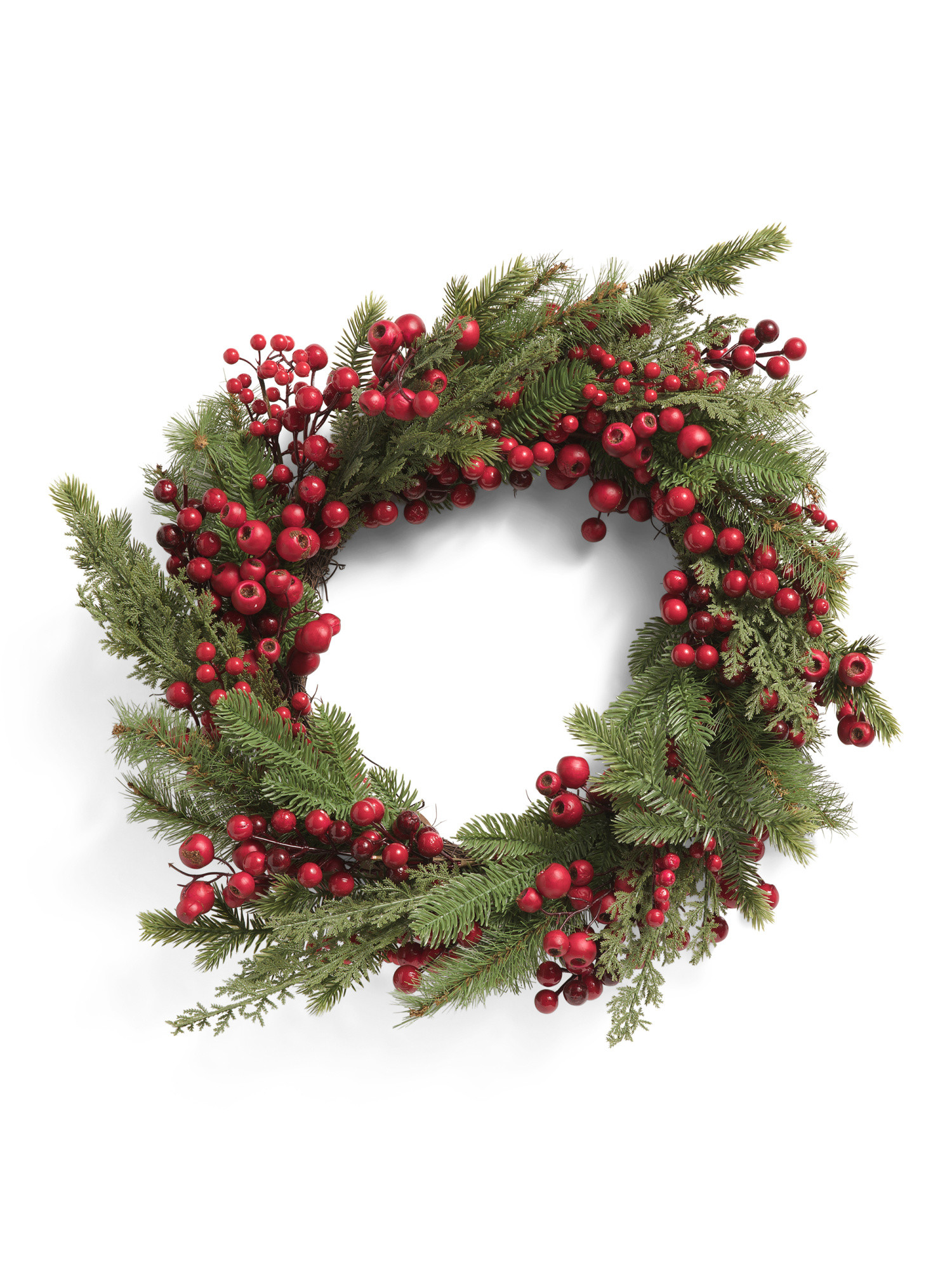 23in Berry Pine Mix Wreath | Plants & Planters | Marshalls | Marshalls
