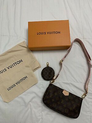 Louis Vuitton Multi Pochette Accessoires Crossbody Bag Pink (Rose Clair) | eBay US