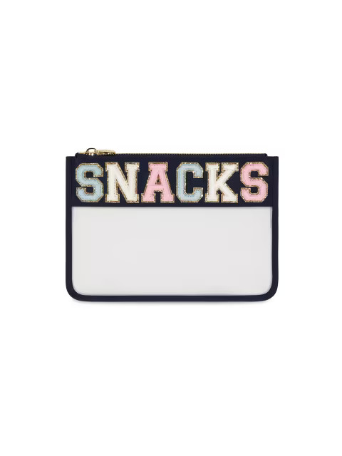 Snacks Glitter-Trim Flat Pouch | Saks Fifth Avenue