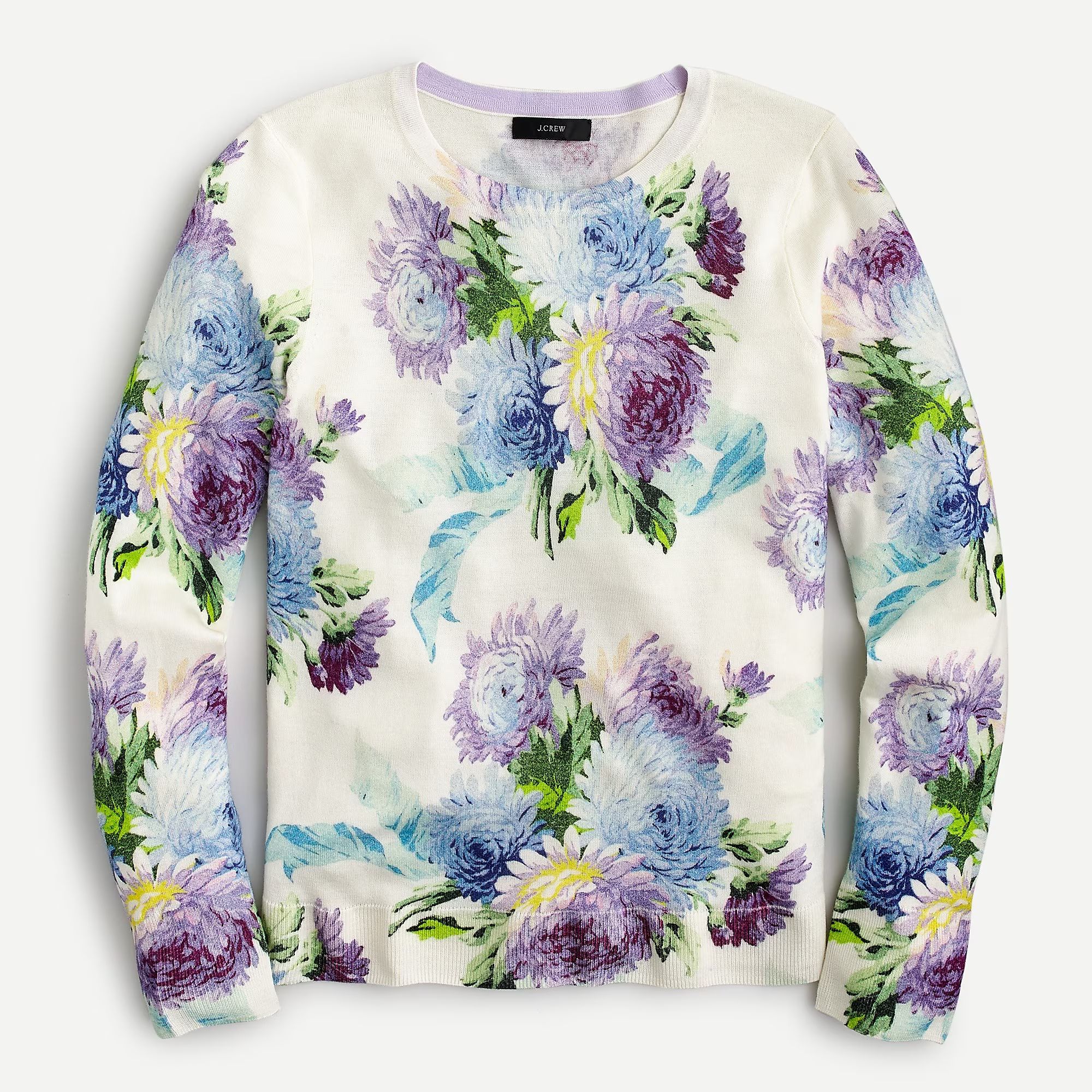 Margot crewneck sweater in vintage floral | J.Crew US