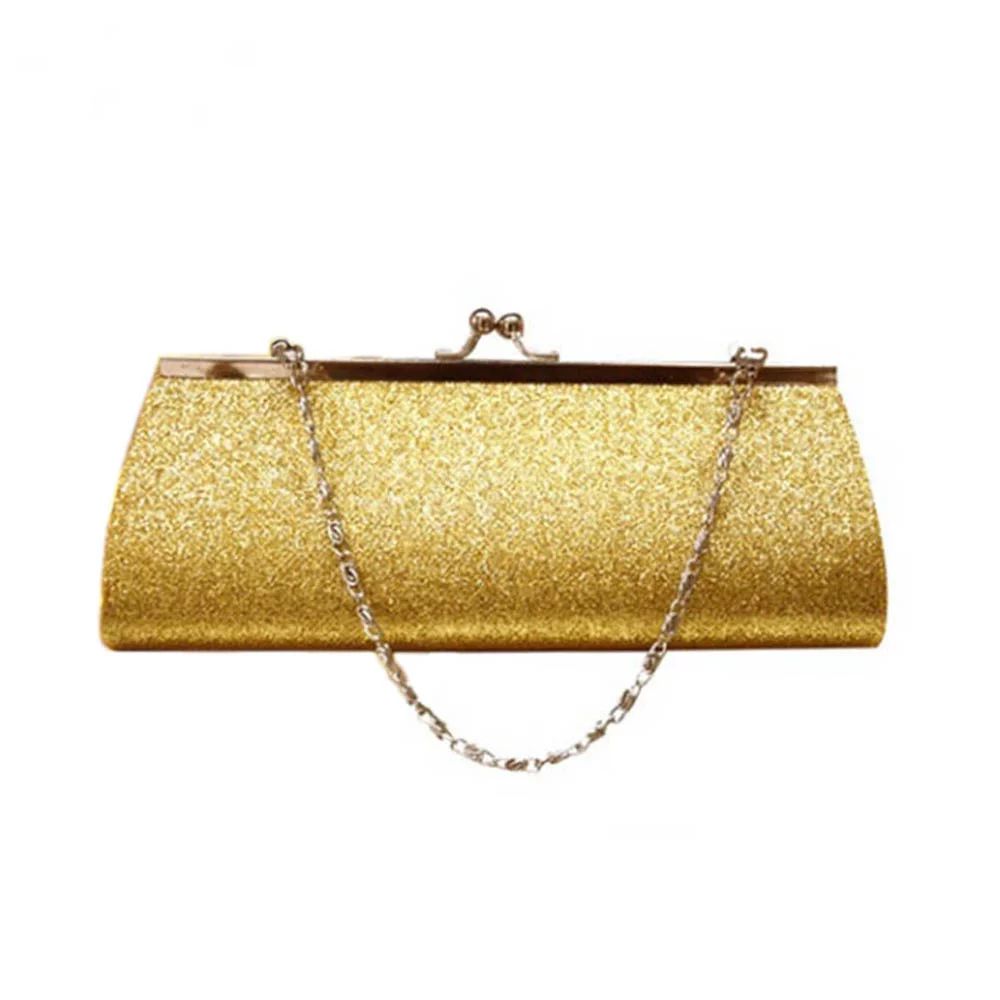 Women Glitter Clutch Purse Evening Party Wedding Banquet Handbag Shoulder Bag (Gold) - Walmart.co... | Walmart (US)