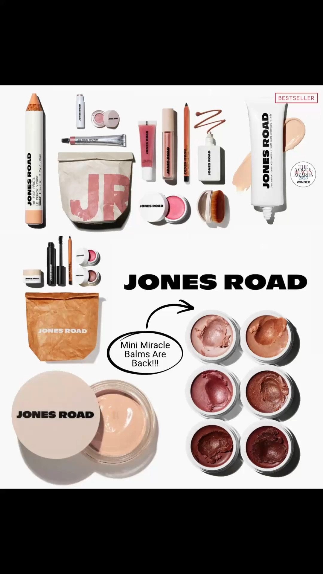 The mini miracle balms sold out 3 times, so they brought them back for good! 🙌🏻 If you’ve been wanting to try Jones Road beauty, this is their most loved product. Mini miracle balms are a great way to try out multiple shades for less!￼

Jones Road Beauty - The clean no-makeup makeup that’s free from sulfates, parabens, and phthalates! 

This line by Bobbi Brown is perfect for mature skin! It’s beloved by busy moms on the go and anyone wanting to simplify their morning routine and achieve the “no make up” make up look. 

Checkout their kits or buy mini miracle balms in bulk for the best value! 

#makeup #beauty #jonesroad #nomakeuplook #matureskin 

#LTKBeauty #LTKOver40 #LTKmomlife