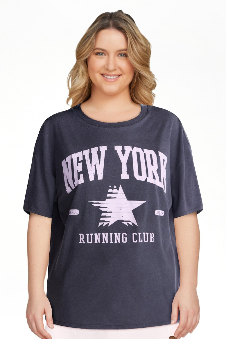 No Boundaries Washed Graphic Boyfriend Tee, Women's XXS-XXL | Walmart (US)