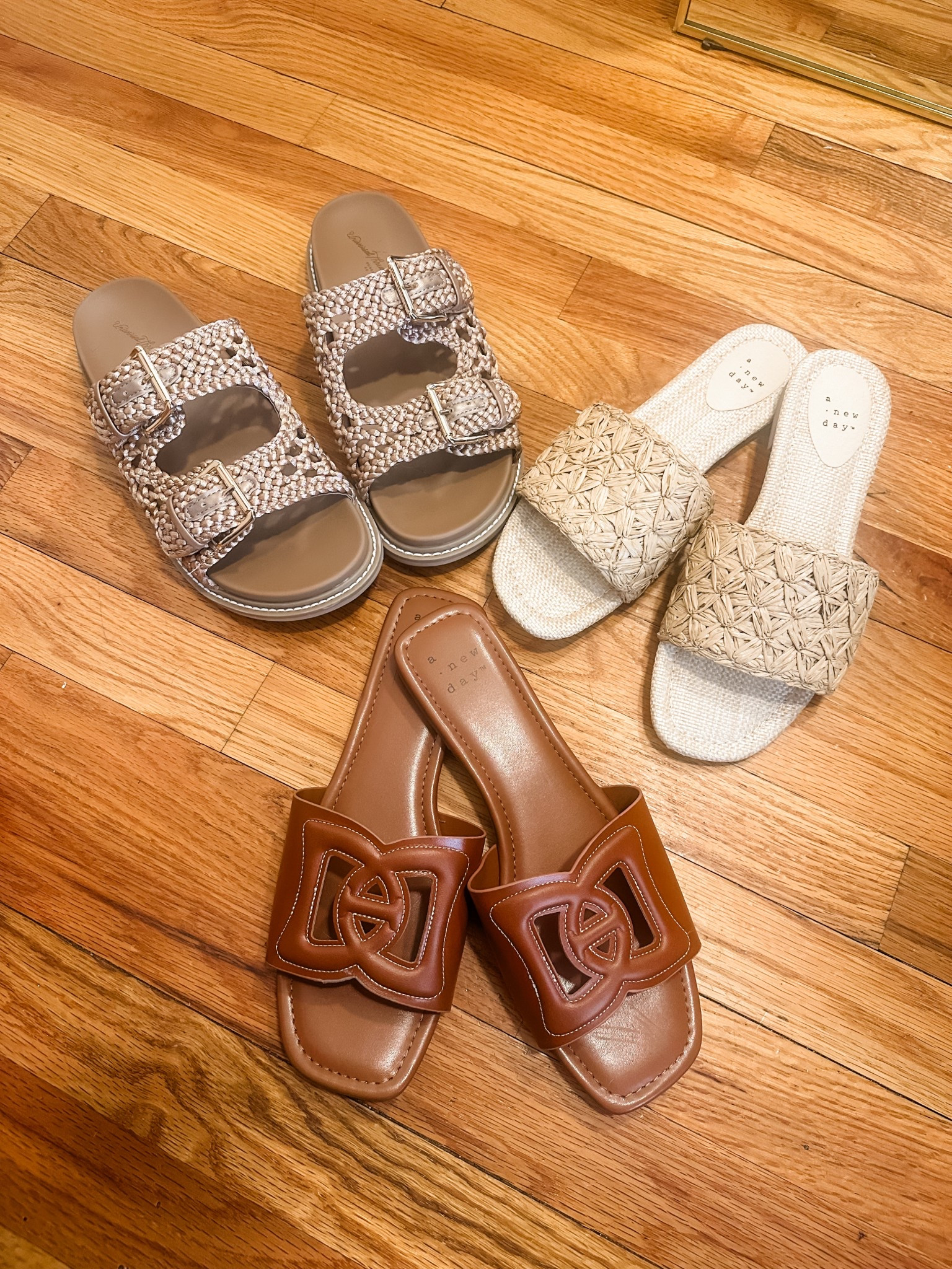 New spring sandals from Target! 25% off this weekend!

Raffia sandals, spring sandals, slide sandals, leather slides, leather sandals, double buckle sandals, vacation outfit

#LTKFindsUnder50 #LTKSeasonal #LTKShoeCrush