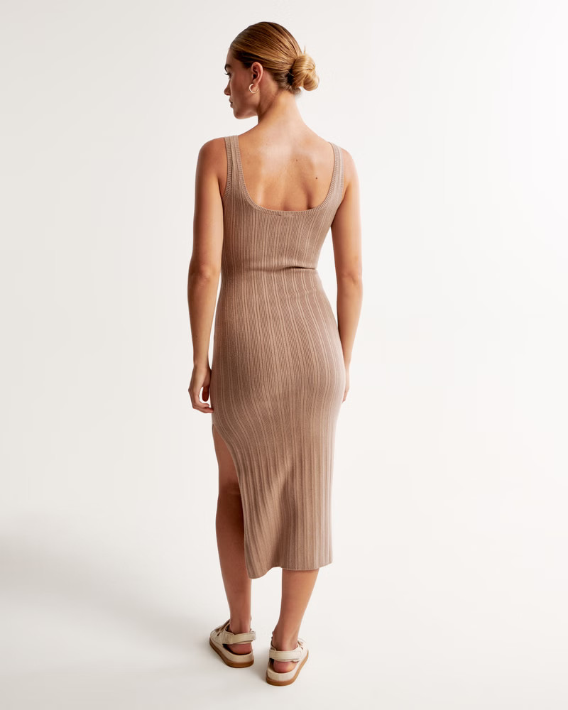 Ribbed Midi Sweater Dress | Abercrombie & Fitch (US)