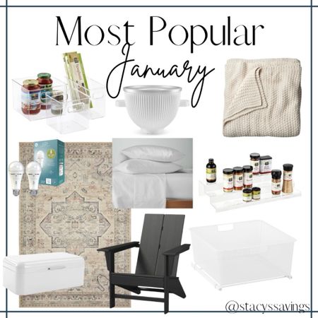Your favorites from January! Lots of organizing, pantry drawers (on sale for the best price), weatherproof Adirondack chairs, the best bed blanket, rechargeable light bulbs, and more!

#LTKhome #LTKMostLoved