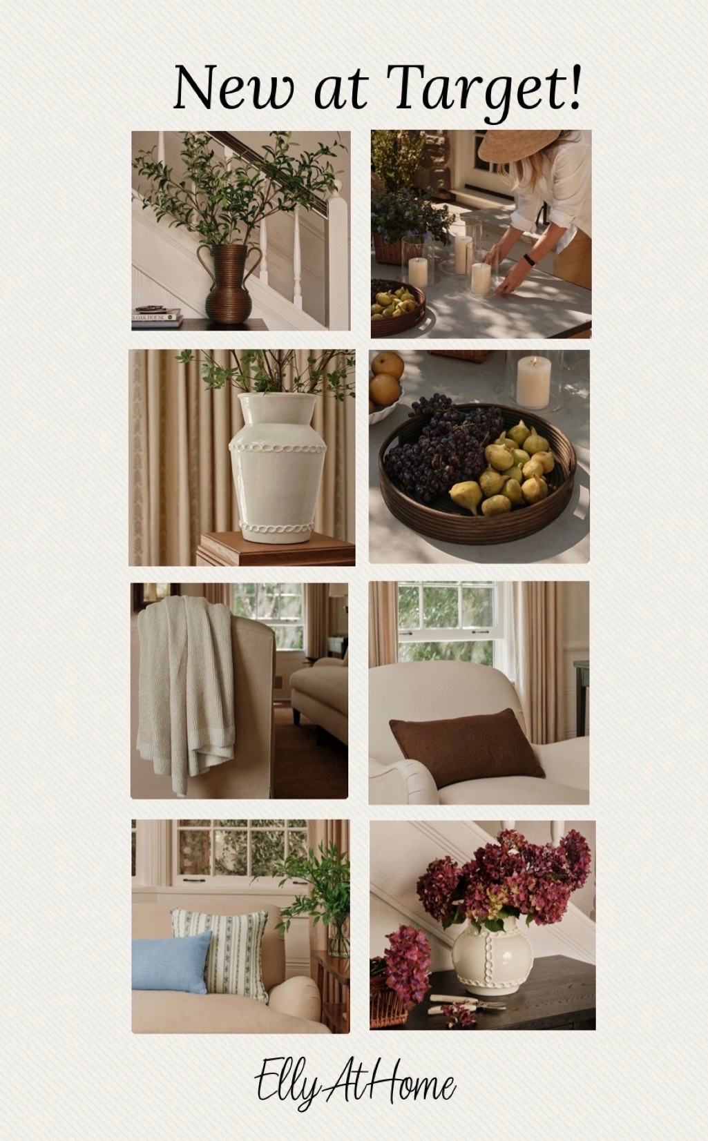 New at Target! Shop This Oak House vases, throw pillows, blankets, hurricane candleholders, greenery and more neutral home decor accessories

#LTKdayinmylife #LTKHome
