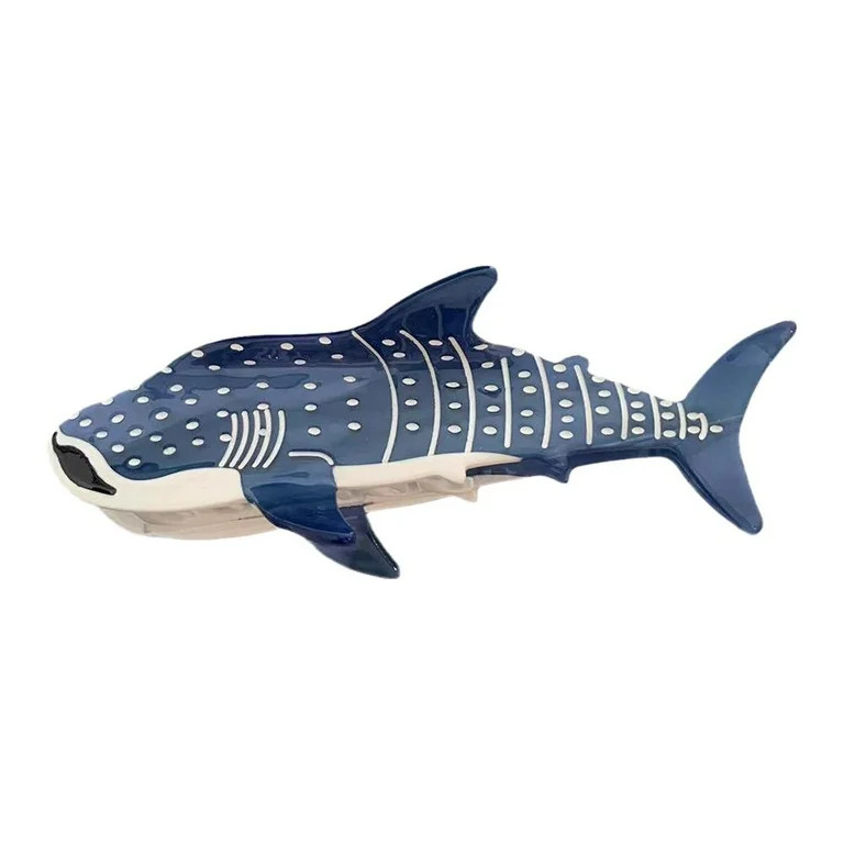 Cartoon Marine Shark Hair Clips Cute Blue Whale Acetate Hair Claw Hair Accessor | Walmart (US)