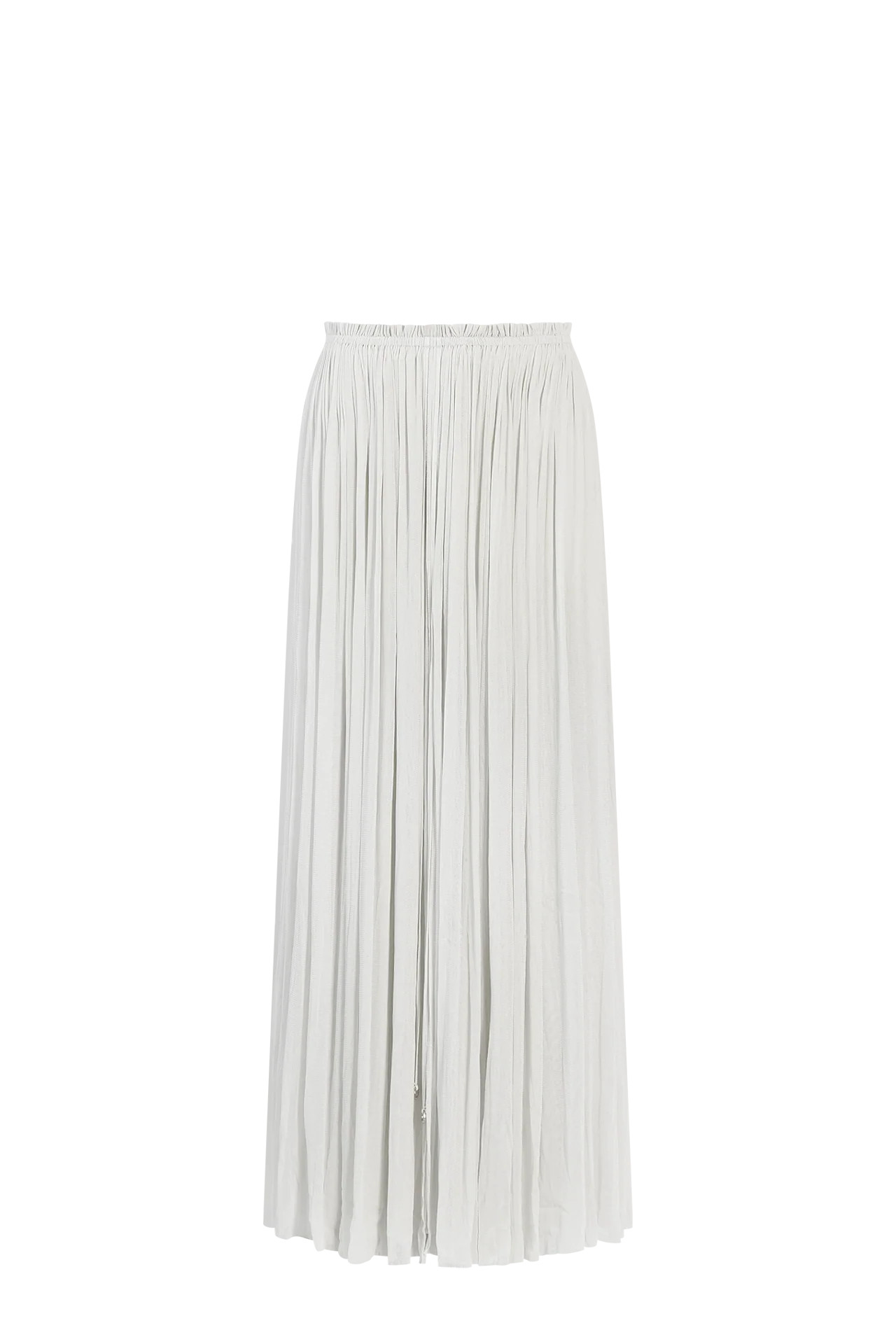 HANNE BLOCH - White Silk Tulle Long Skirt | HANNE BLOCH