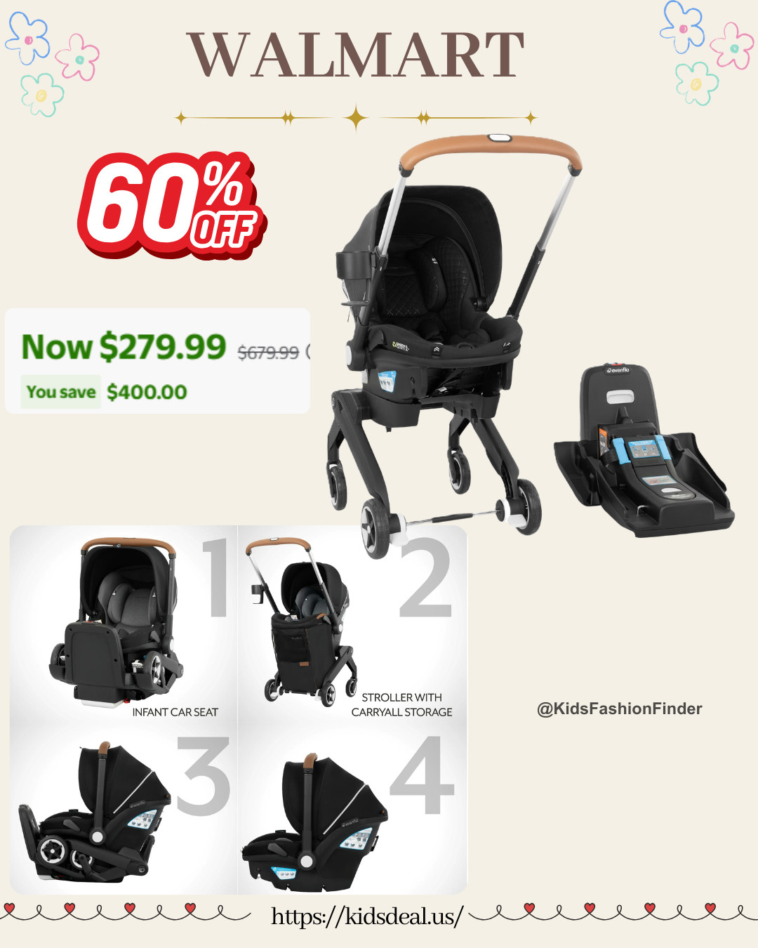 All-in-one travel must-have 👶✨

Evenflo Shyft DualRide — car seat + stroller + carrier in one 🚗➡️🛒
One-click transform for easy outings 🙌

Fits 3–35 lbs with 8 adjustable modes as baby grows 💛
SensorSafe alerts + UPF 50+ canopy for extra peace of mind ☀️

Lightweight, premium & perfect for new parents 🧡

🔥 60% OFF — SAVE $400

#evenflo #carseat #strollercombo #newmom #babyessentials #travelwithbaby #momfinds  

 

#LTKmomlife #LTKSaleAlert #LTKBaby