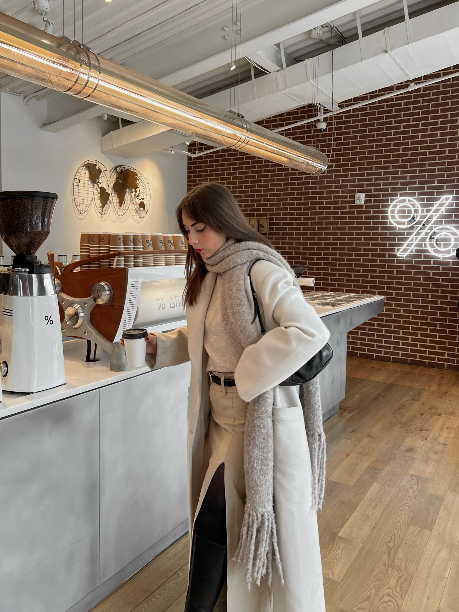 Cozy winter outfit inspiration 
Chunky scarf, knit scarf, wool coat, winter coat, neutral style, neutral outfit, beige outfit, coffee shop outfit, nyc coffee shop, Pinterest girl, casual ootd, everyday outfit, winter ootd, winter outfit inspo, cozy outfit, comfy outfit 

#LTKfindsunder100 #LTKstyletip #LTKworkwear