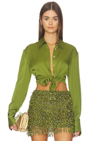 Cult Gaia Cynara Top in Deep Pasture from Revolve.com | Revolve Clothing (Global)