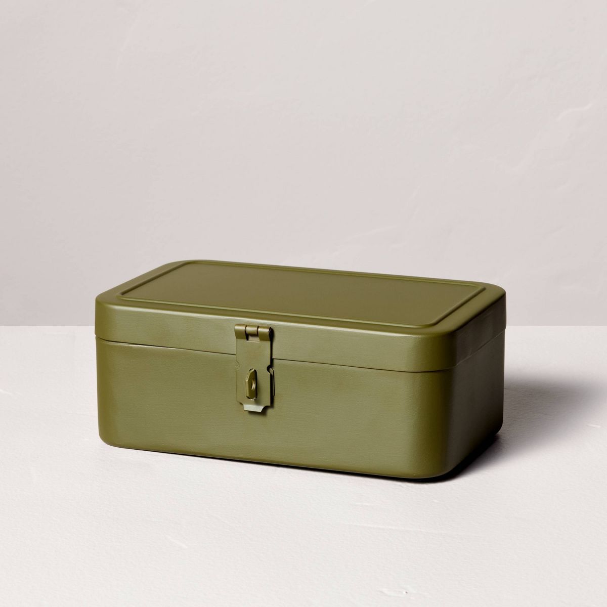 Decorative Metal Storage Box Green - Hearth & Hand™ with Magnolia | Target