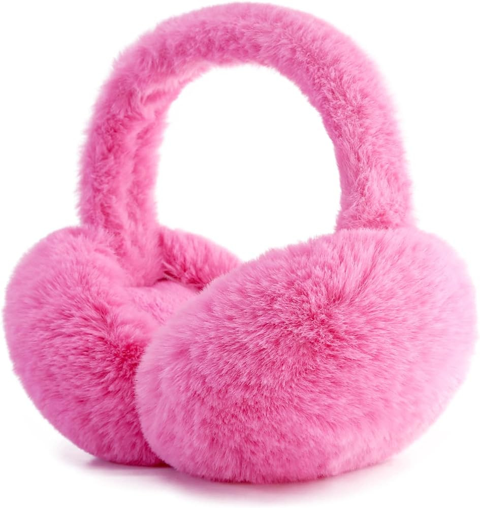 PIGBENGO Foldable Ear Muffs for Women Cold Weather Fluffy Earmuffs Winter Warm Headband Cute Slou... | Amazon (US)