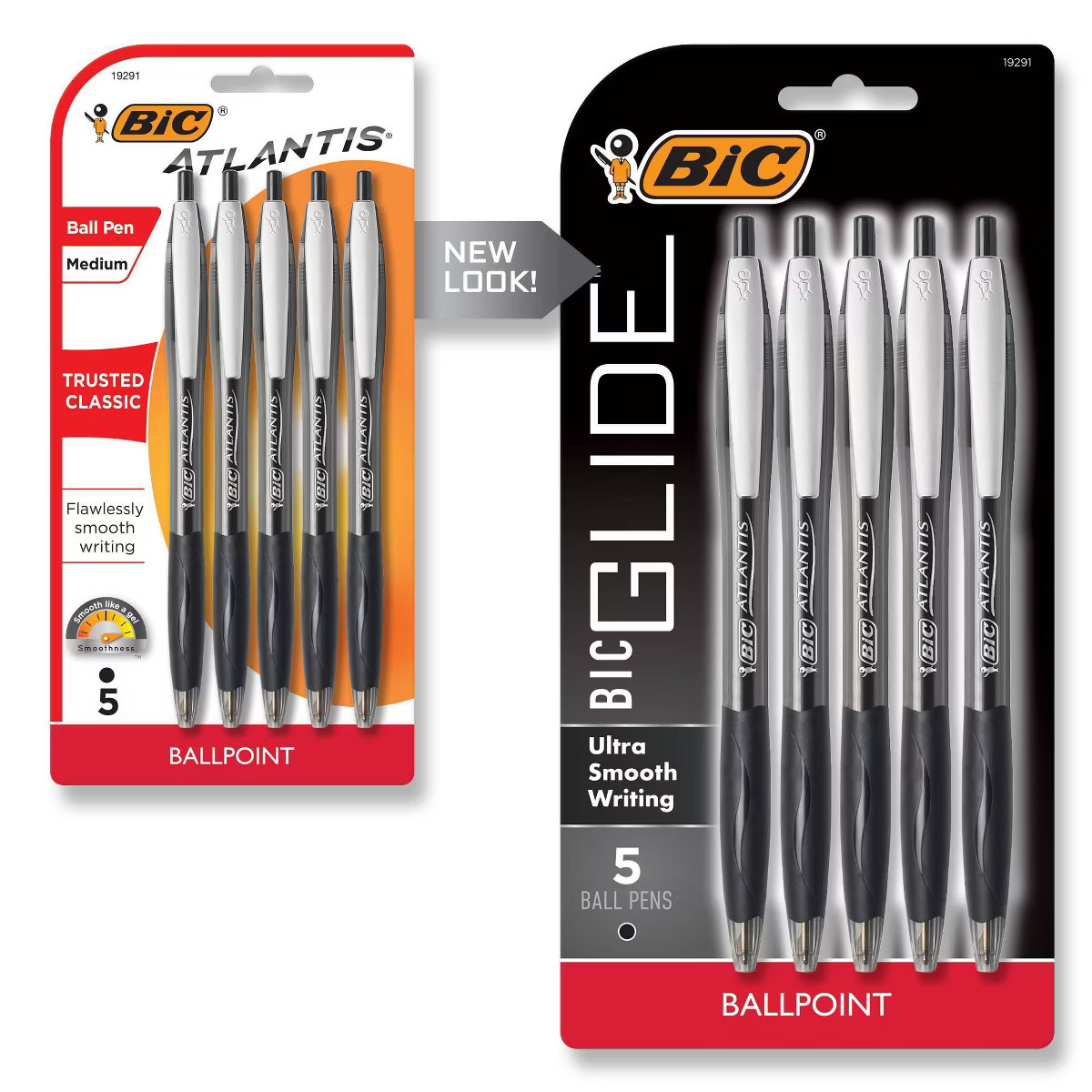 BiC 5pk Retractable Ballpoint Pens Black | Target