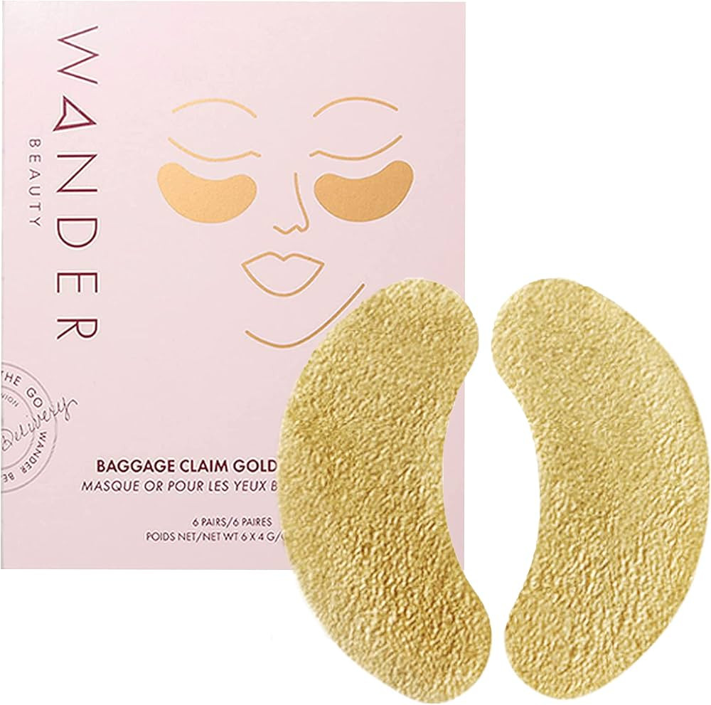Wander Beauty Baggage Claim - Gold Foil Under Eye Patches For Dark Circles and Puffiness - Under ... | Amazon (US)