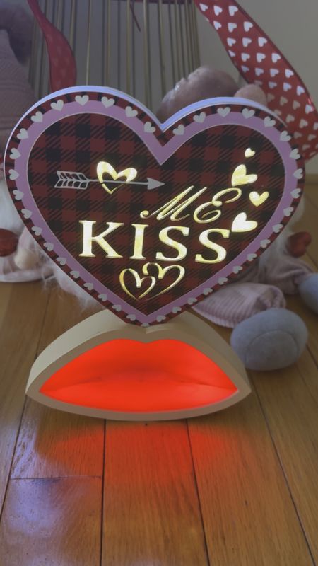 Absolutely did not expect this sign to be this cute and overall fun! The lights are super bring and it makes a complete centerpiece to my Valentines Day stand! Now I am ready for the holidays! I would totally recommend this to someone looking for something different and unique for the love holiday! 

#LTKMostLoved #LTKGiftGuide #LTKSeasonal
