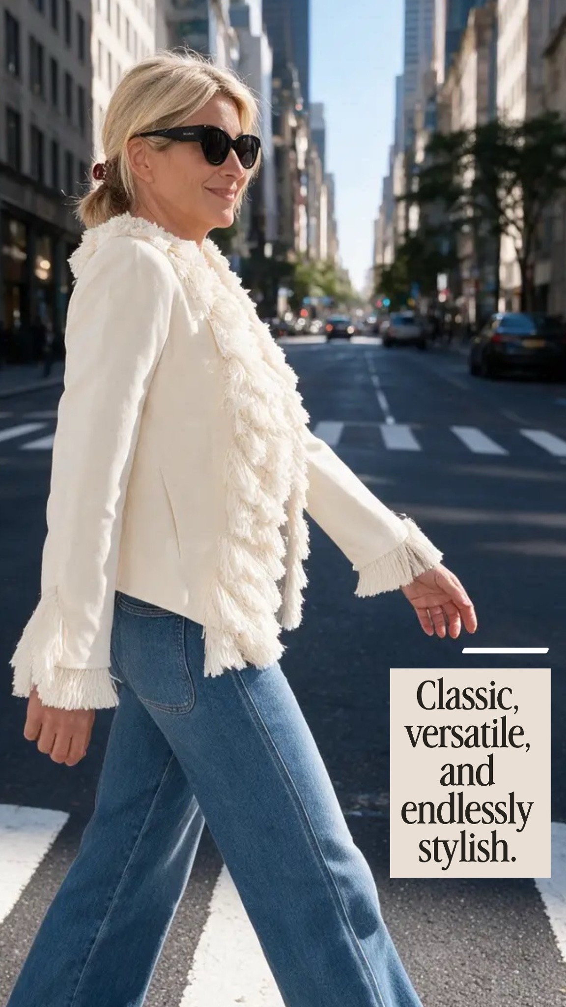 Meet the Zara Fringe Jacket, a sophisticated statement piece that instantly elevates even your favorite pair of jeans. The textured fringe detailing adds effortless elegance, making it perfect for brunch, date nights, city strolls, or special occasions. Style it with denim, tailored trousers, or a sleek dress for a polished, luxe-inspired look.

👩‍💻 LTK PRO TIPS
❤️ Heart = Support my posts ;-)
🔖 Save = Get sale & restock alerts for the things you love!
📋 Lists = Keep favorites organized (List ideas: Fall Fashion, Workwear, and Vacation Looks!)
📲 Share = Send products to your bestie.
💬 Comment = Ask me anything—I’m happy to help!

#LTKootd #LTKSeasonal #LTKOver40