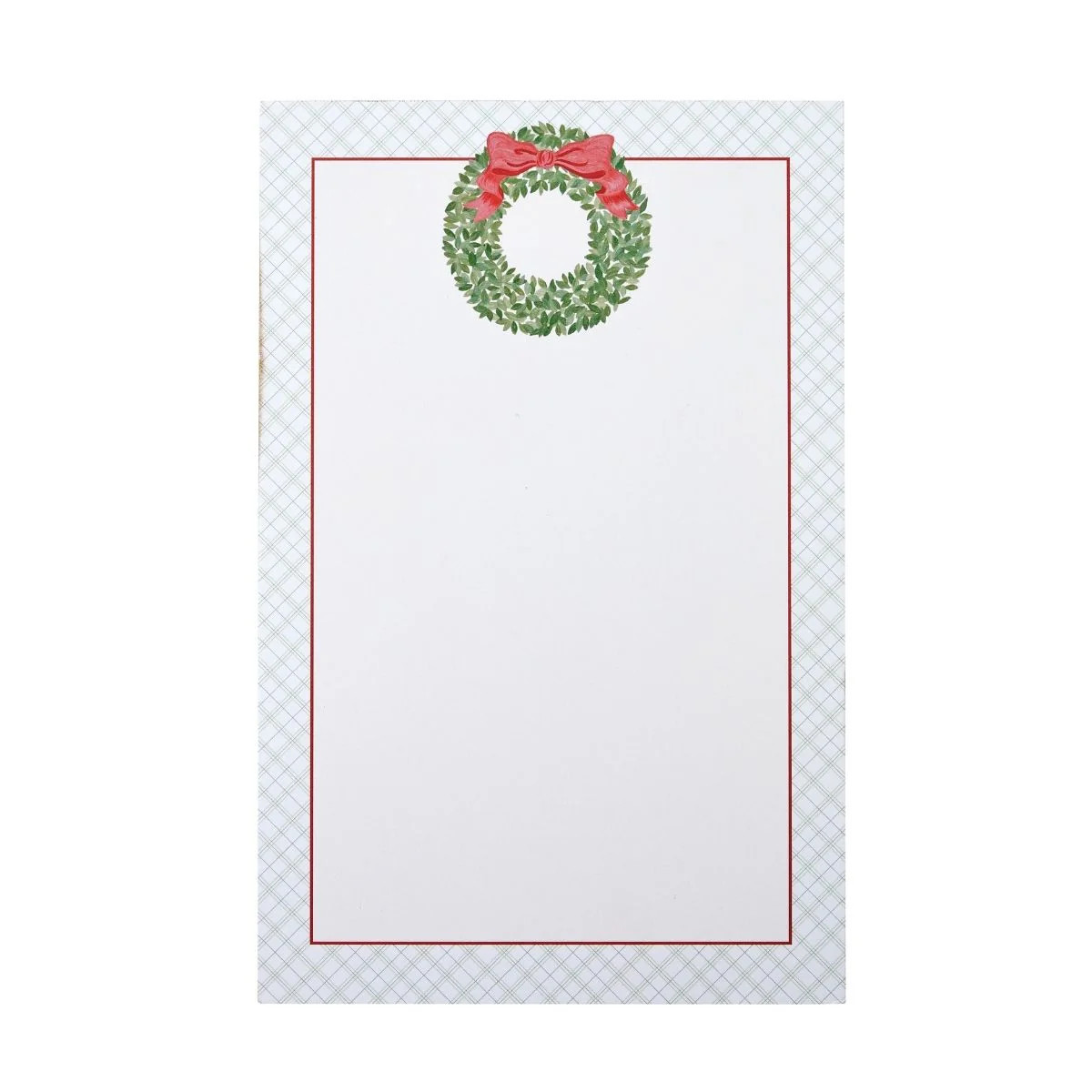 Boxwood Wreath Luxe Large Notepad | Caitlin Wilson Design