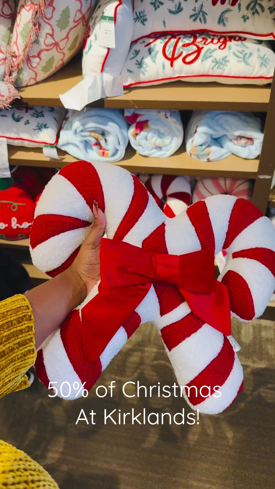 How adorable is this pillow!! We added this to our candy cane and gingerbread theme!❤️🤎

Linked below are items similar to this pillow and close to price so you can recreate this look in your home!

#LTKHoliday #LTKstorytime
