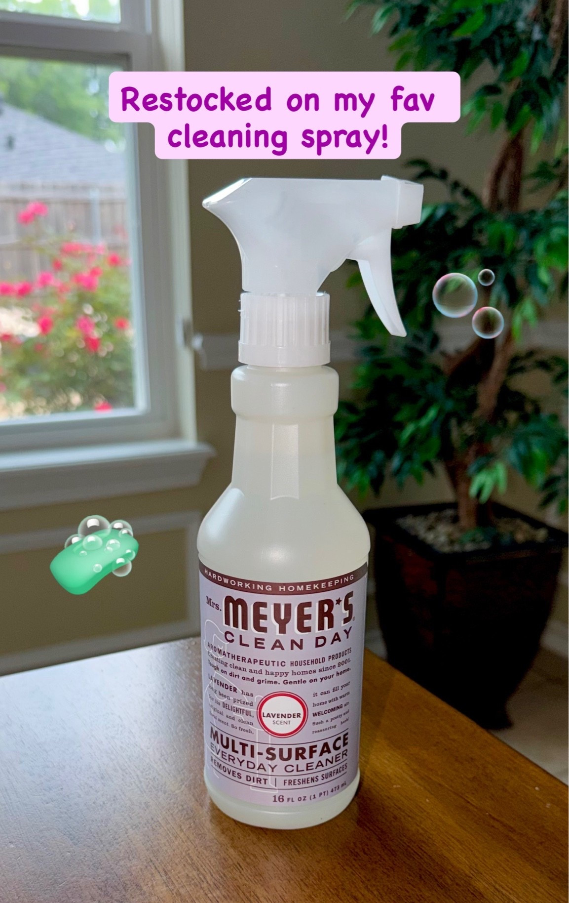 Mrs. Meyer’s cleaning spray. House cleaning products. Cleaning. Nontoxic home. Kitchen cleaner.

#LTKHome