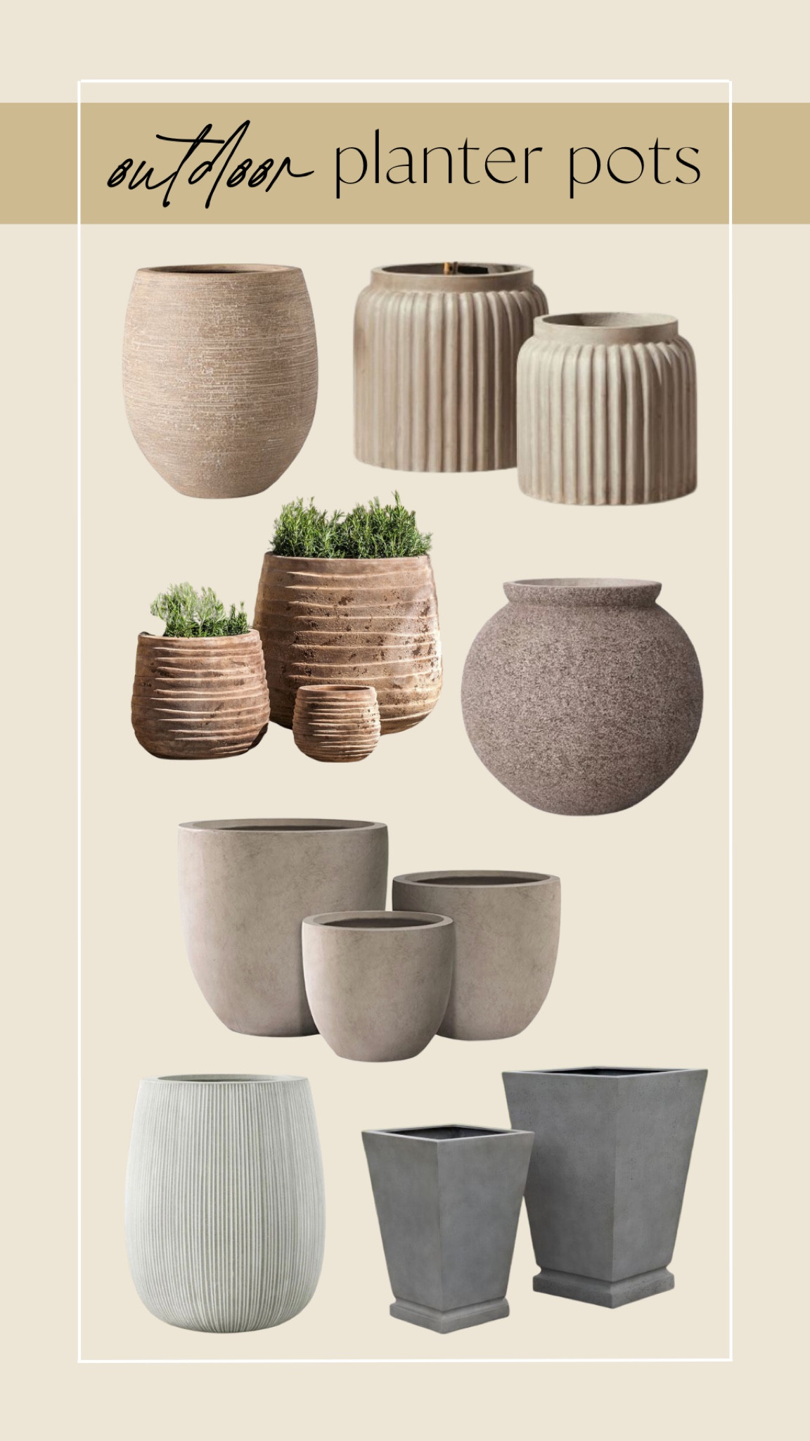 Great Outdoor Planter Pots - Mother's Day Gifts! 

#LTKGiftGuide #LTKFind #LTKSeasonal