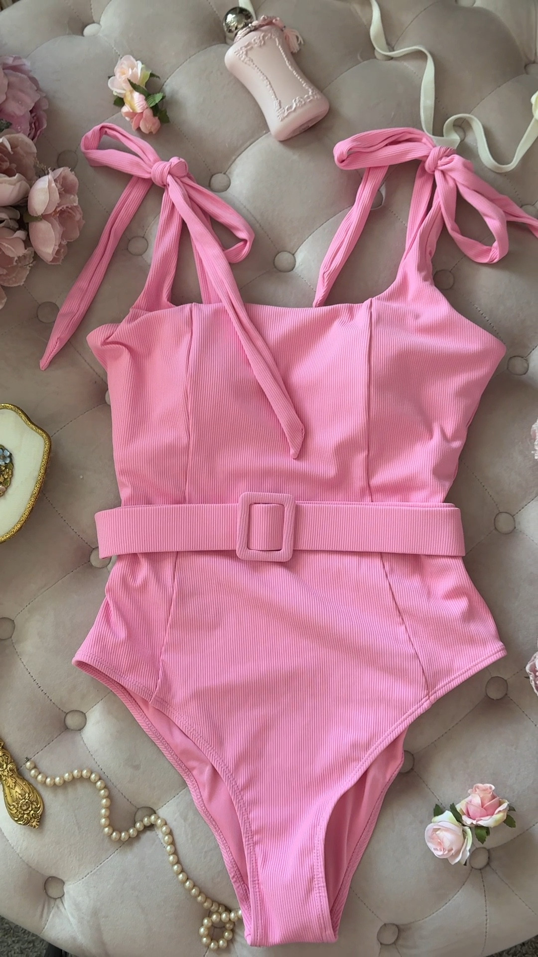 Pink one piece swimsuit 

#LTKootd #LTKSwim #LTKTravel