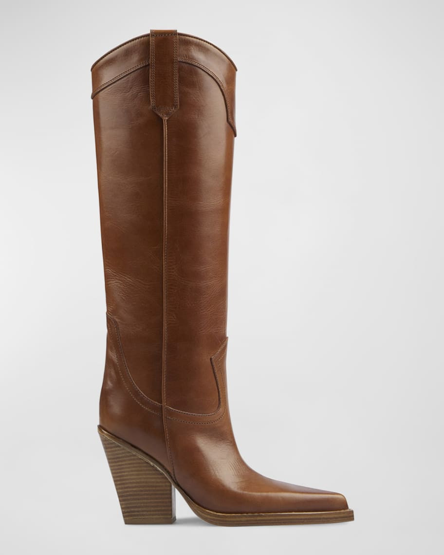 Paris Texas El Dorado Knee-High Leather Western Boots | Neiman Marcus