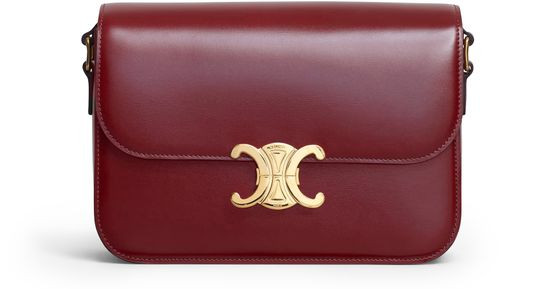 Mittelgroße Triomphe Tasche aus glänzendem Kalbsleder - CELINE | 24S (APAC/EU)