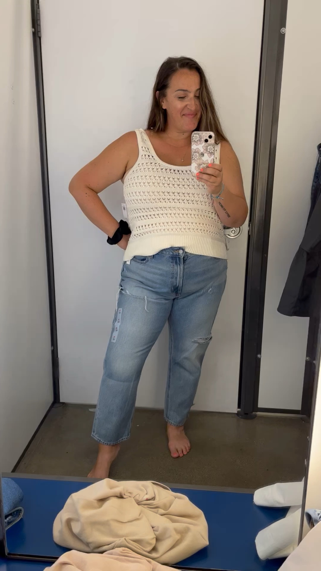 No stretch slouchy jeans and this super cute sweater tank! Perfect for that summer to fall transition! 

#LTKstyletip #LTKcurves #LTKsalealert