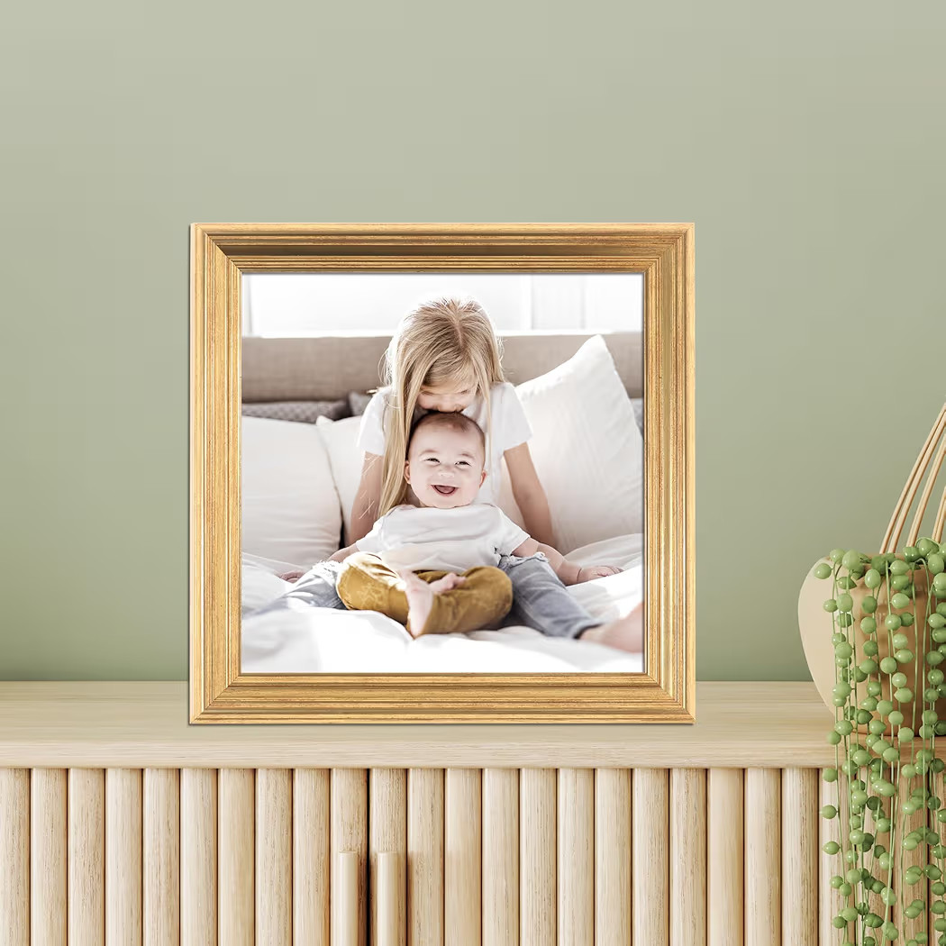 Lawrence Frames 8x8 Sutter Burnished Gold Picture Frame | Amazon (US)