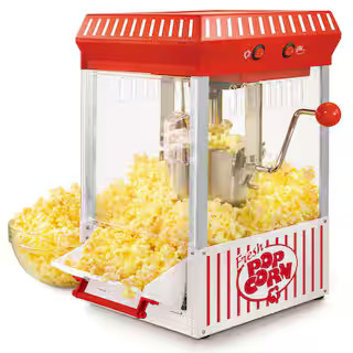 Nostalgia Vintage Collection 2.5 oz. Red Kettle Countertop Popcorn Machine | The Home Depot