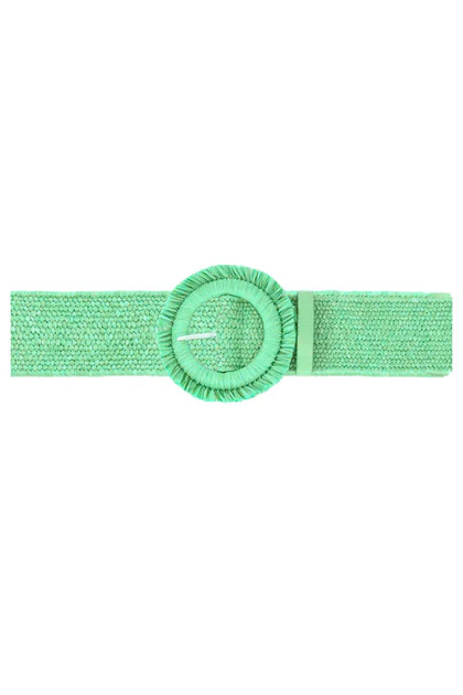 Daniel Green Straw Stretch Belt | The Willow Tree
