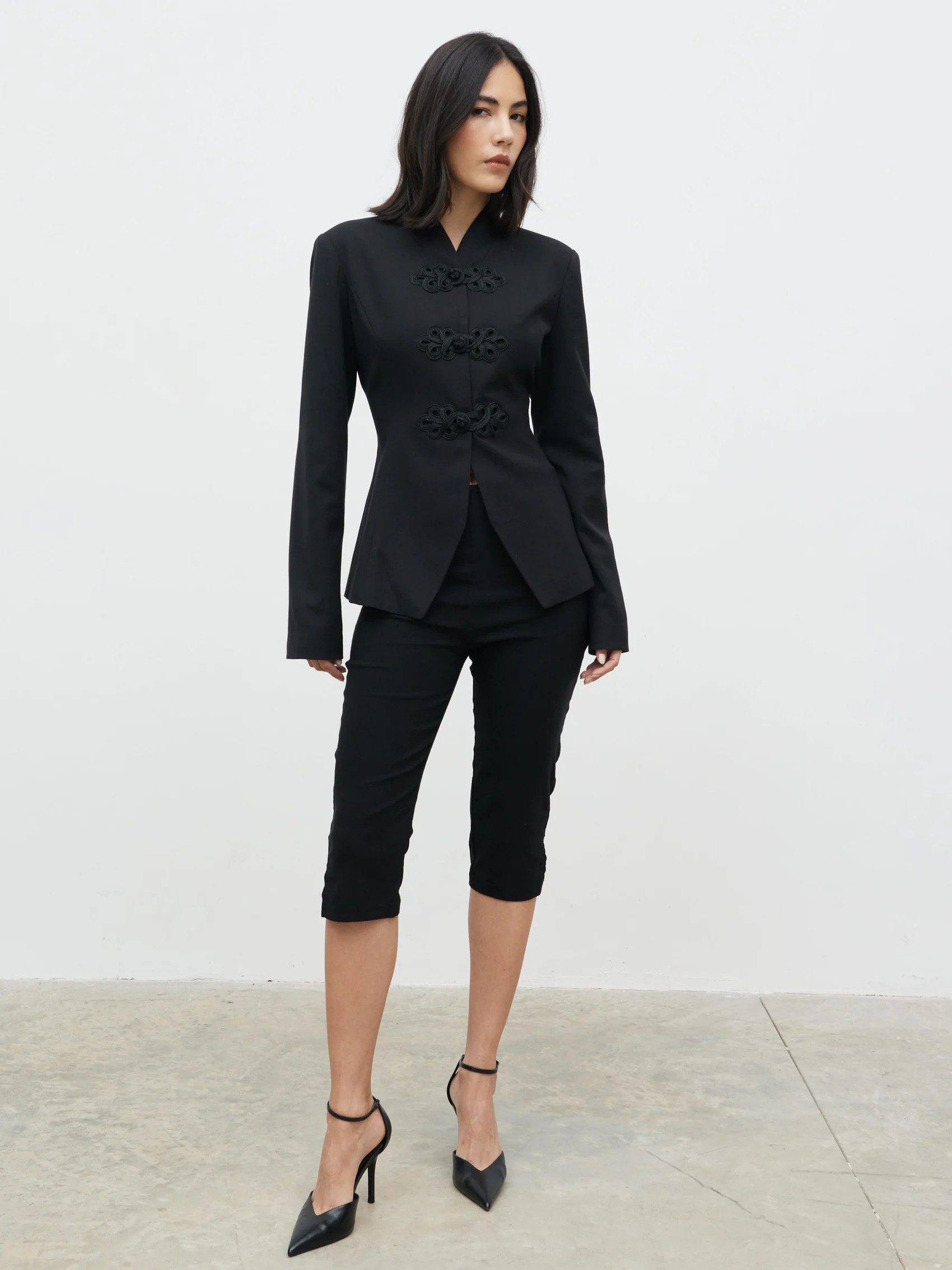 Hollyn Knot Detail Long Sleeve Jacket | Pretty Lavish (UK)