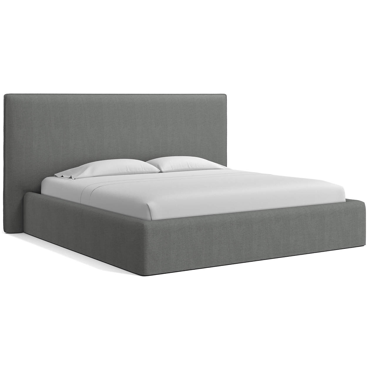 Capri Slipcovered King Bed | Crate & Barrel | Crate & Barrel