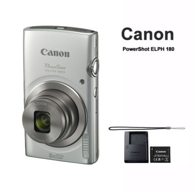 Canon PowerShot ELPH 180 8X Optical Zoom 20MP Digital Camera -Fast Shipping | eBay US