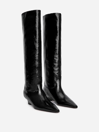 Stiefel aus glänzendem Leder | Arket EU