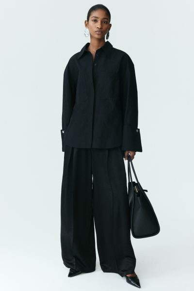 Oversized Cotton Shirt | H&M (US + CA)