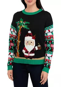 Joyland Women's Tropical Santa Sweater | Belk