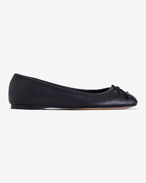 Square Toe Ballet Flats | Express