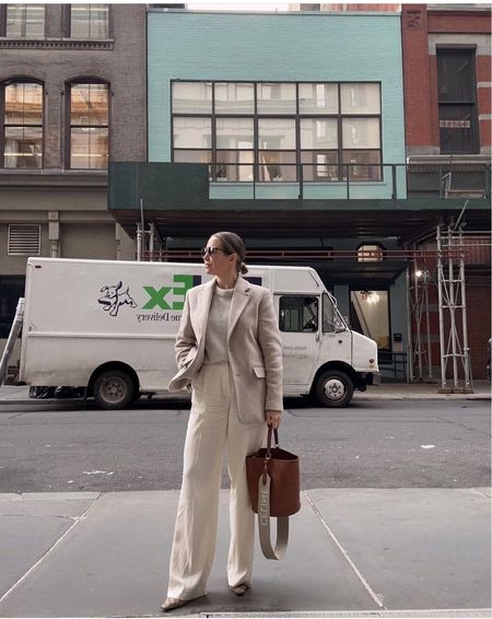 The perfect NYC day calls for a neutral look. This Celine bag tops off the look 👀 

city looks l winter fashion l beige outfit
