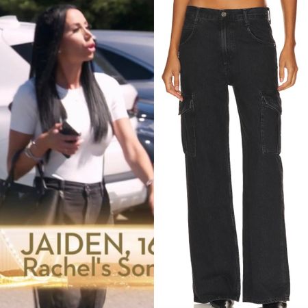 Rachel Fuda’s Black Cargo Jeans 