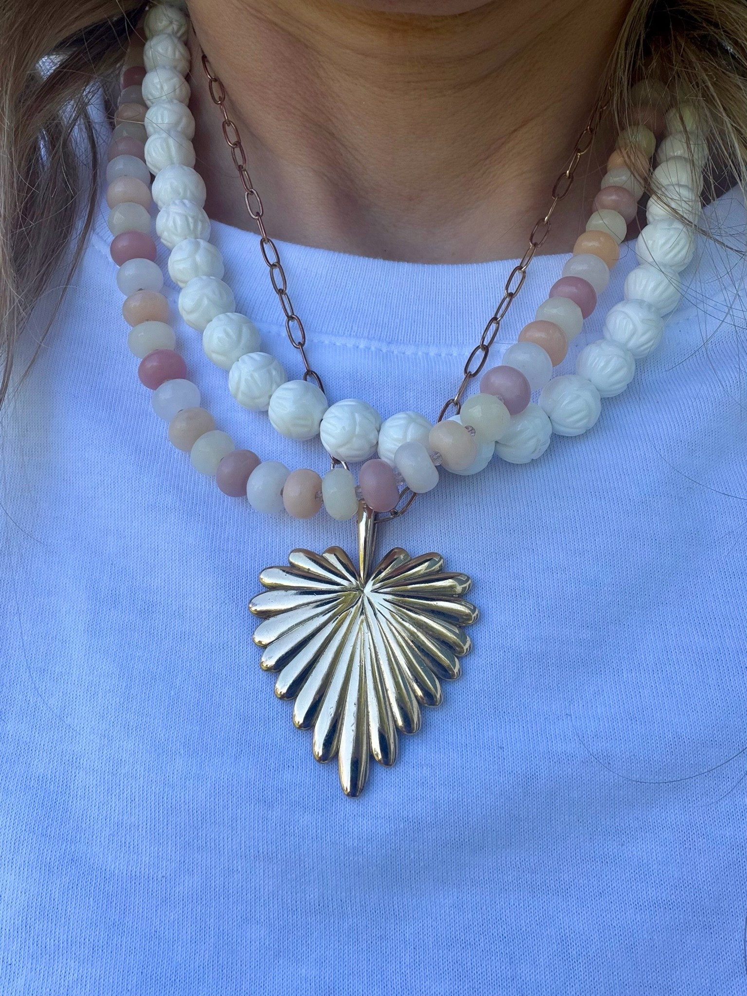 Loving this layered look! @joieandlily gemstone & shell beaded with a @janewin heart pendant!

Shop beaded necklaces here ⬇️
https://joieandlily.com

#LTKMothersDay #LTKmomlife #LTKOver40