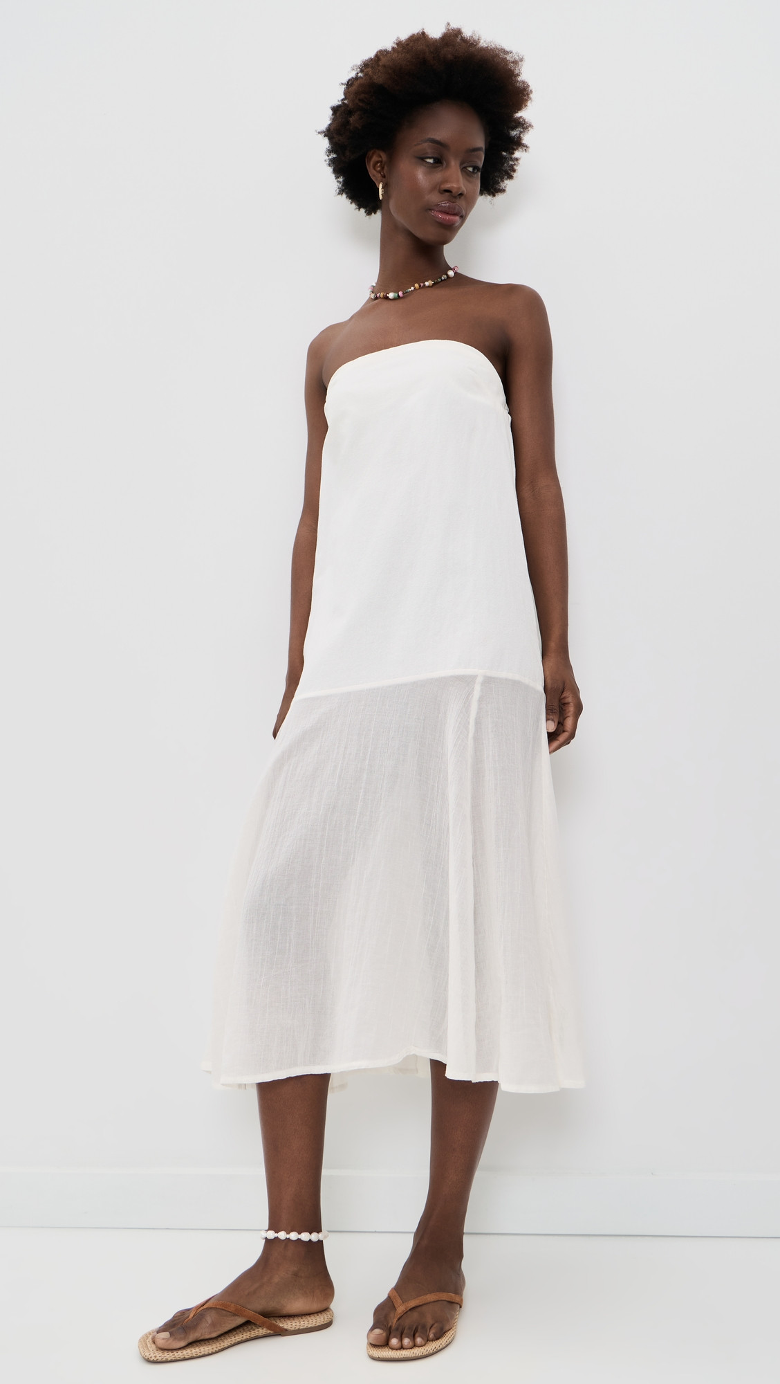 Free People Sabeen Tube Midi Dress Island Flower M | Shopbop